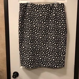 Black and white skirt